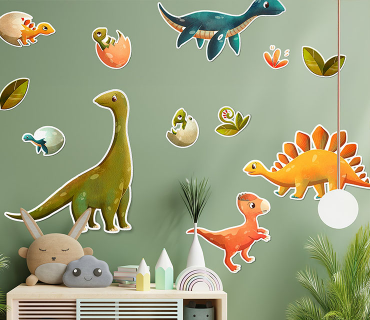 Miniivet - Nálepky na stenu - Dinosaury